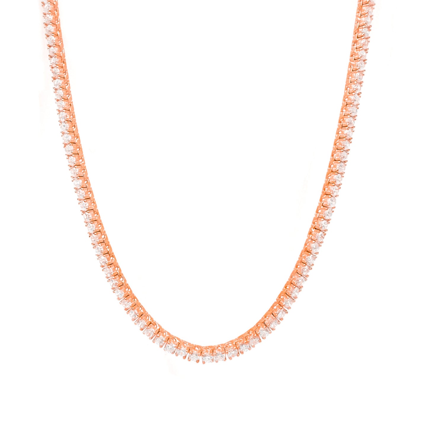 Two and a half mm Tennis Necklace