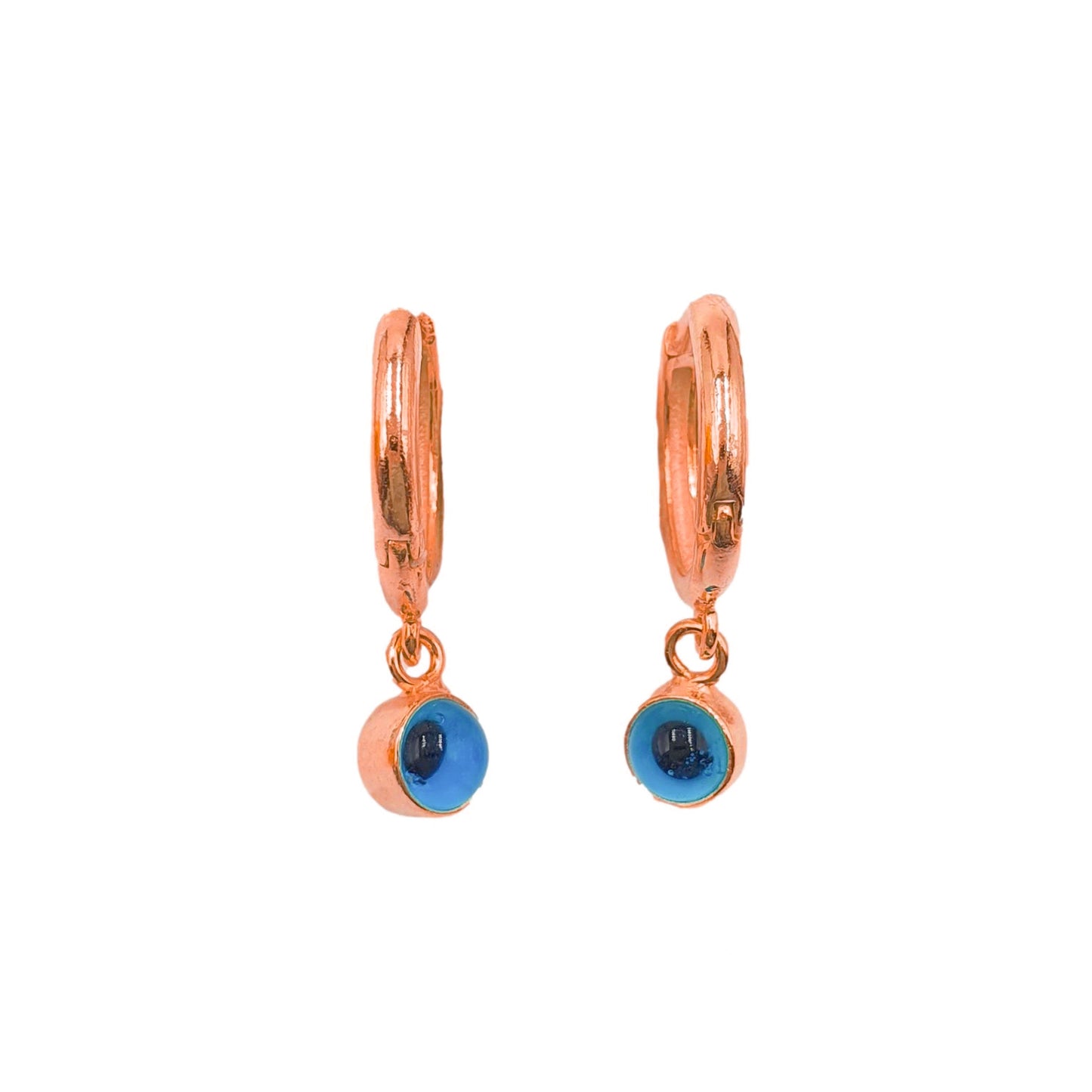 Single Evil Eye Hoop Earring