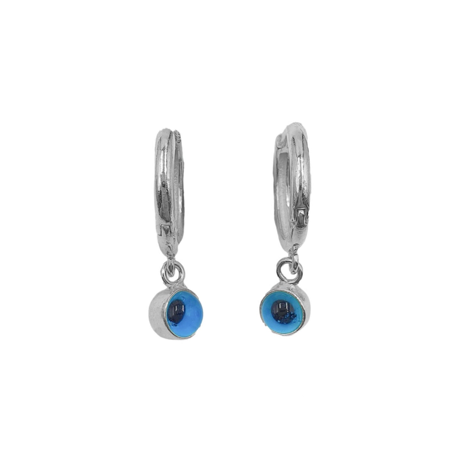 Single Evil Eye Hoop Earring