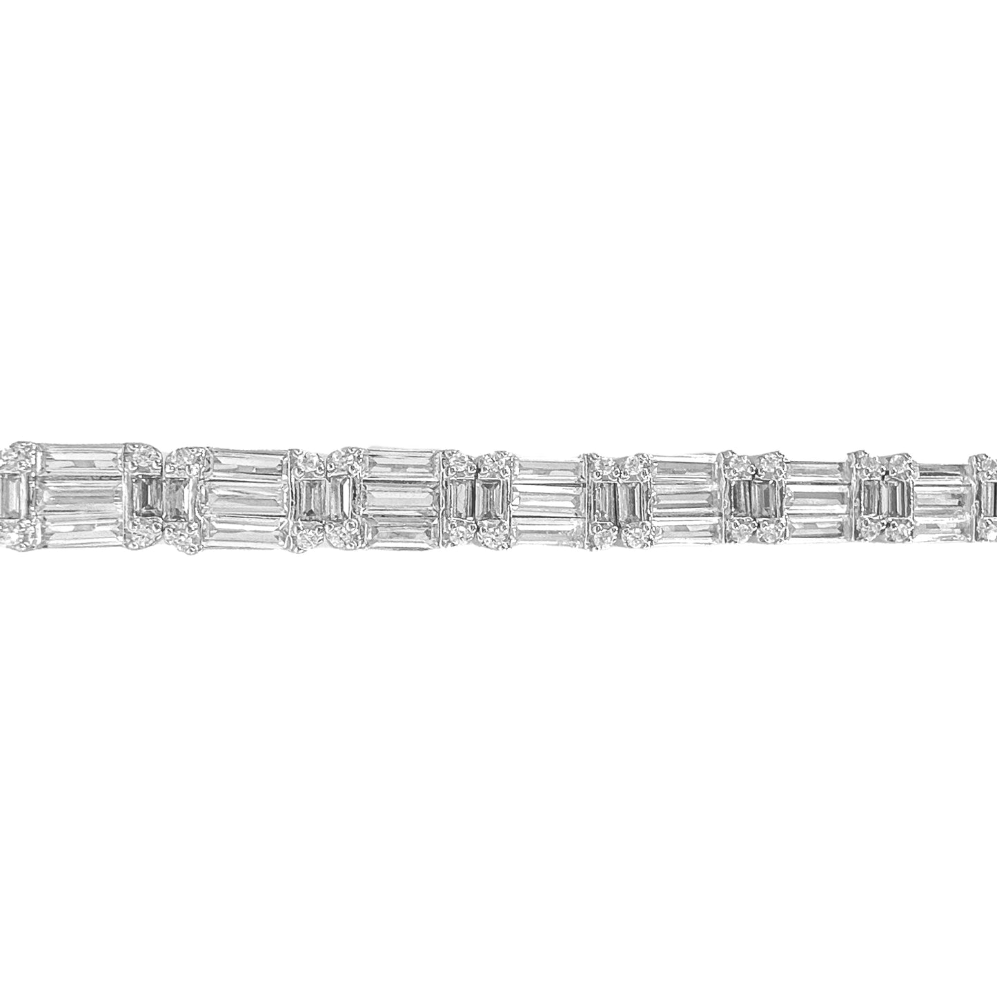 Baguette Round Tennis Bracelet