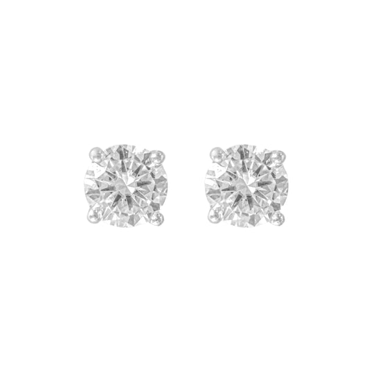 Medium Size Moissanite Solitaire Earring