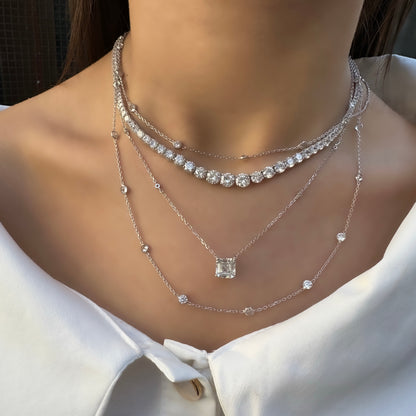 Graduated Tennis Necklace