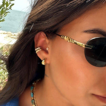 Spiral Stone Cuff