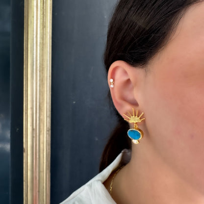 Turquoise Stone Earrings