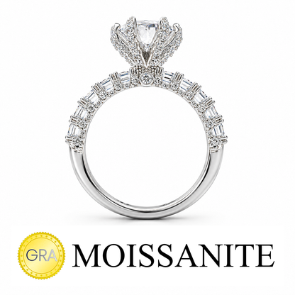 Two Carat Moissanite Solitaire Design Ring