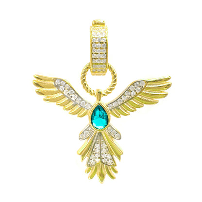 Angel Pendant with Colorful Stones / Charm