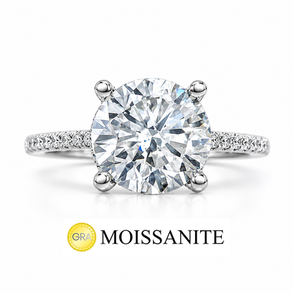 Two Carat Moissanite Solitaire Ring