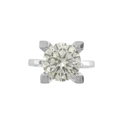 Two Carat Moissanite Solitaire Ring