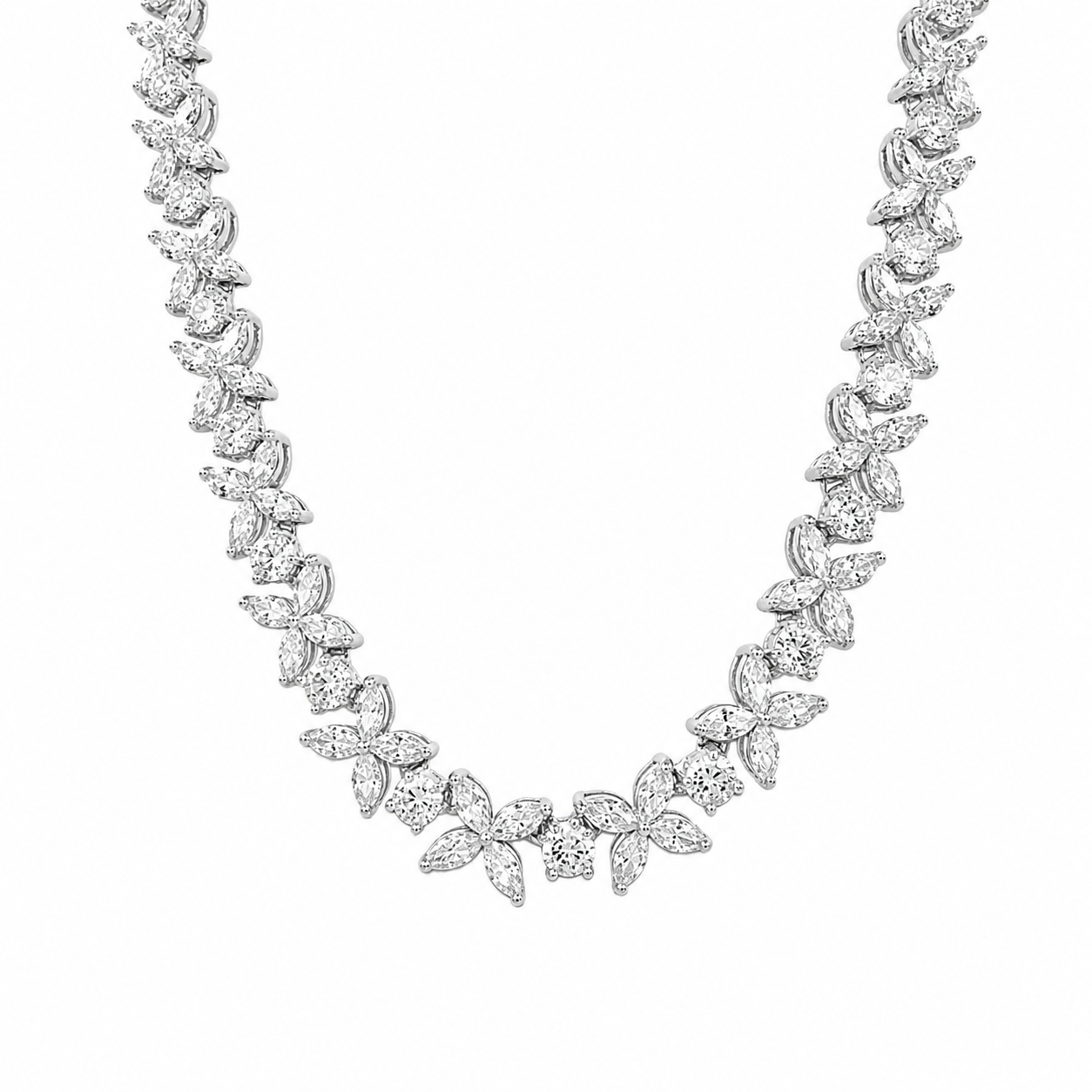 Marquise Tennis Necklace