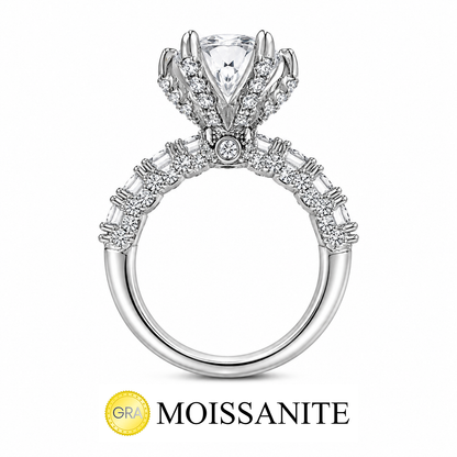 Four Carat Moissanite Designer Ring
