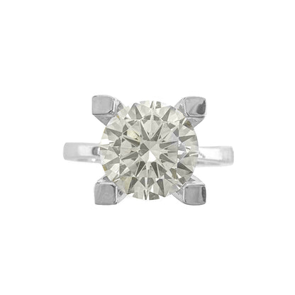 Three Carat Moissanite Solitaire Ring