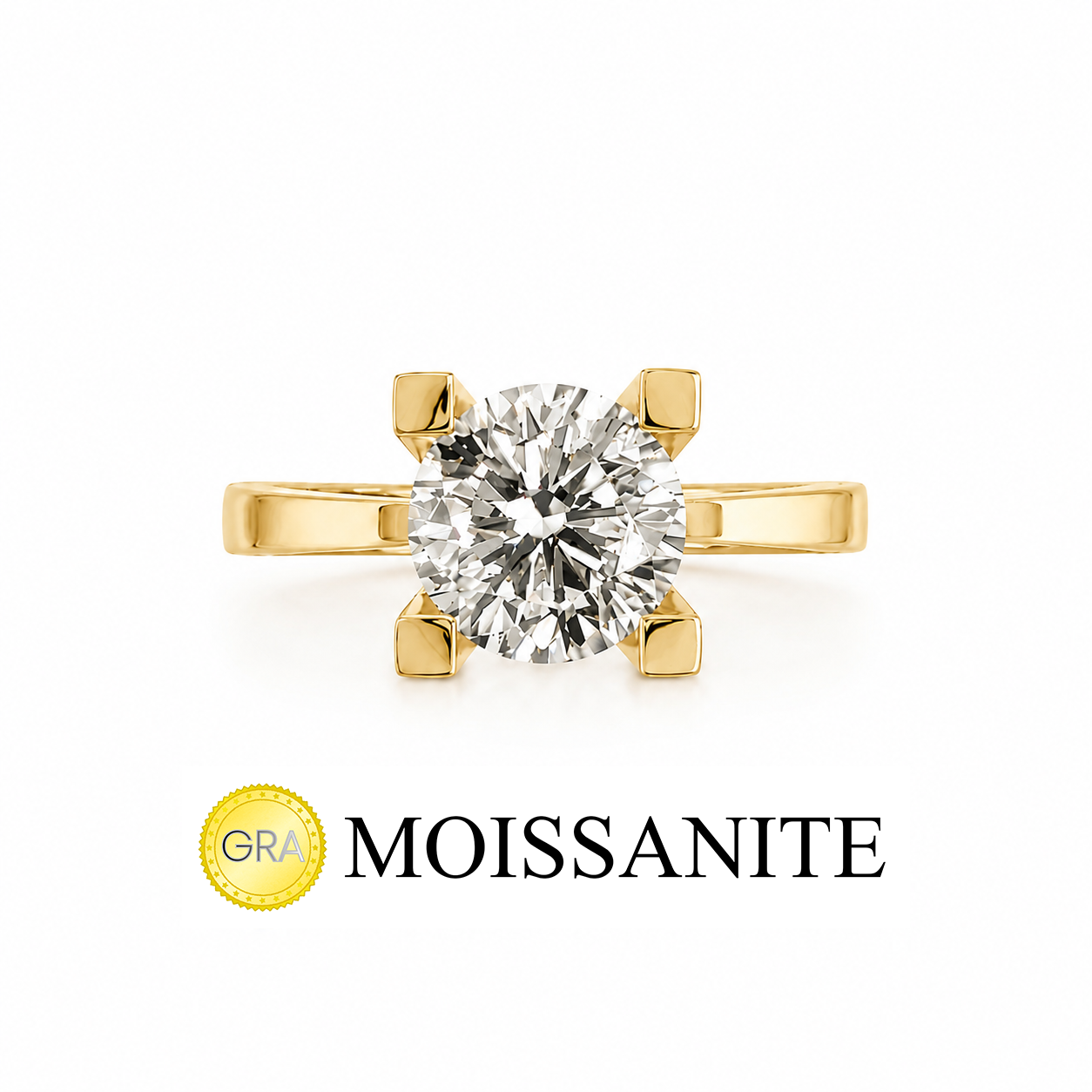 1.20 Carat Moissanite Solitaire Ring