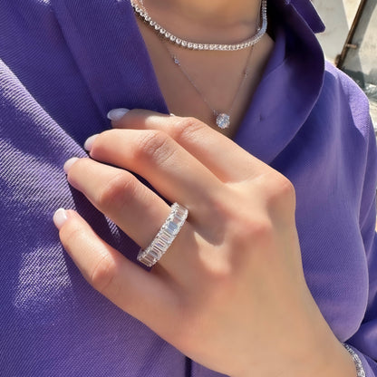 Baguette Full Circle Ring