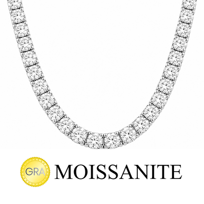 Four mm Moissanite Tennis Necklace