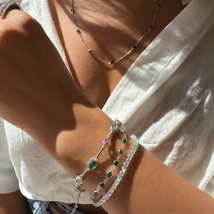 Green Blue Stone Bracelet