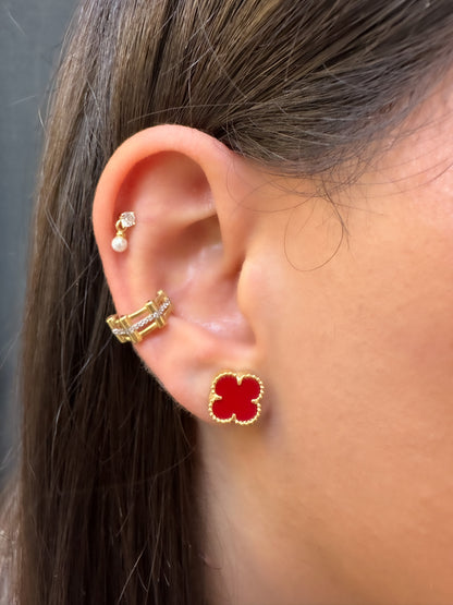 Red Clover Earring