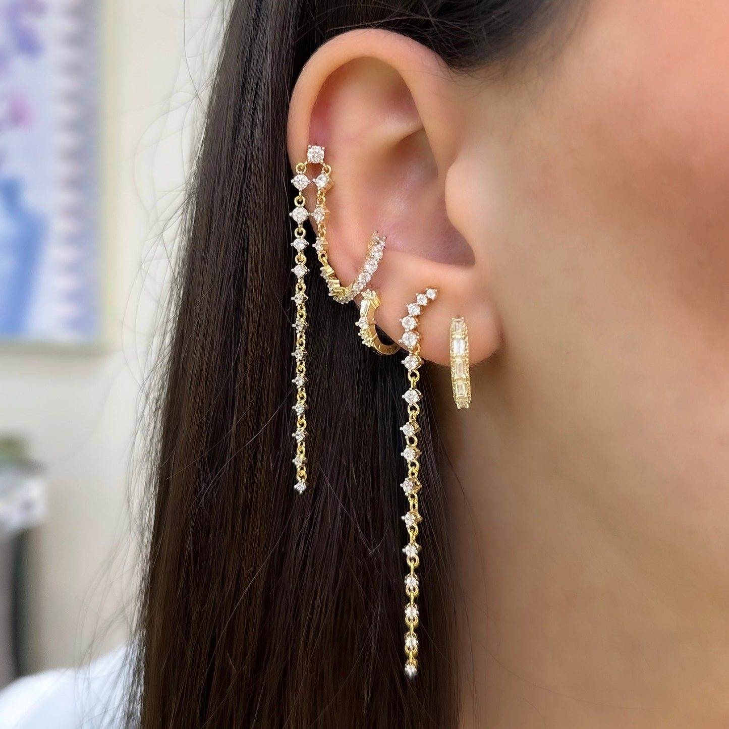 Pin Dangle Cartilage Earring