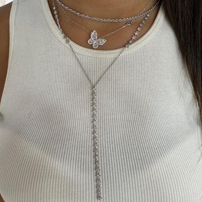 Y Necklace with Star Stone