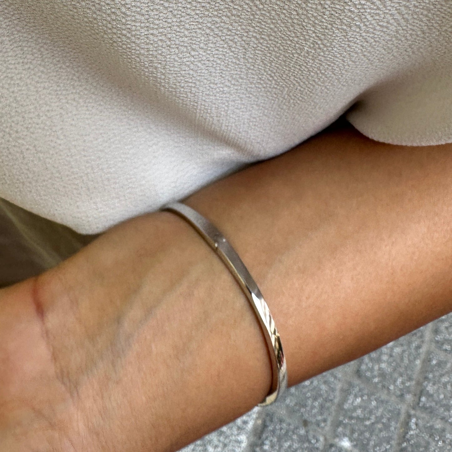 Baguette Stone Design Cuff