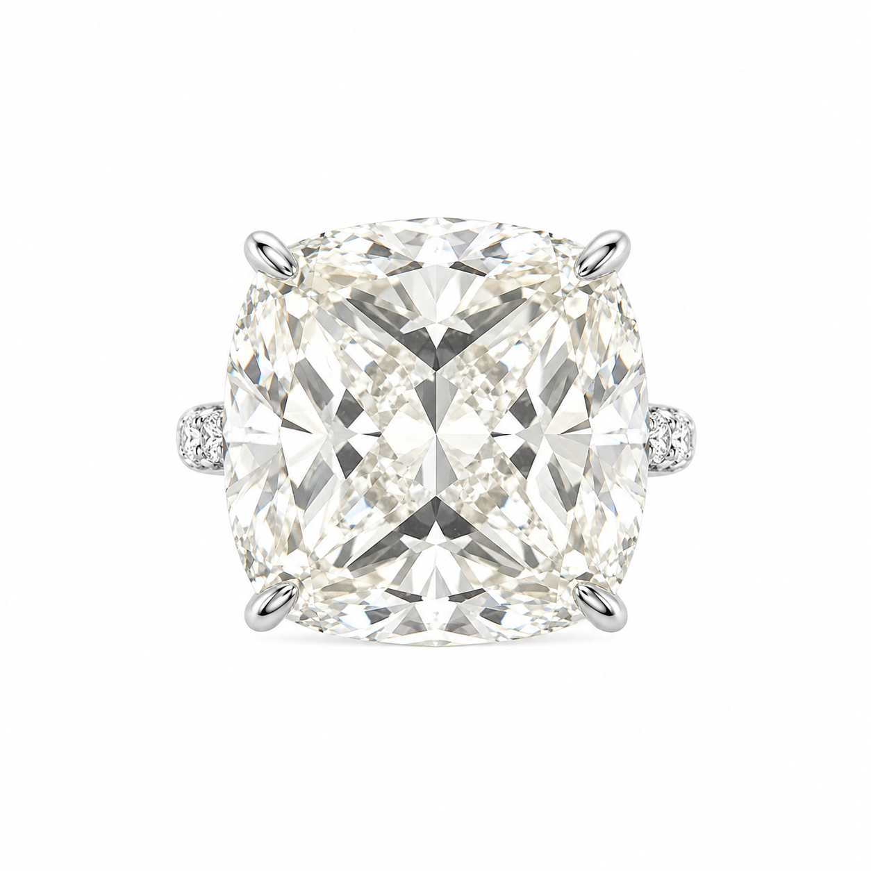 Ten Carat G-Color Ring