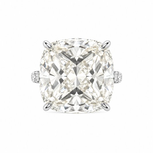 Ten Carat G-Color Ring