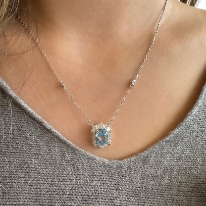 Colored Oval Design Necklace