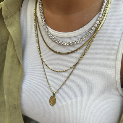 Five mm Tennis Necklace