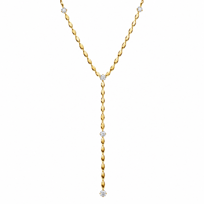Broad Y Necklace