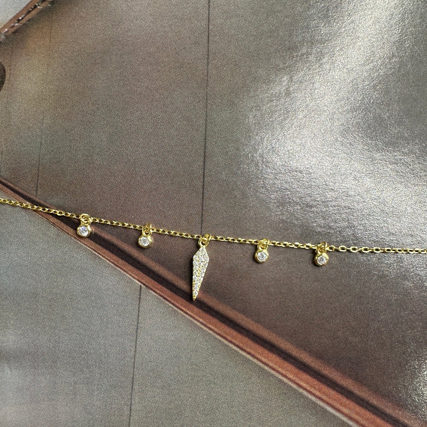 Iris Stone Anklet