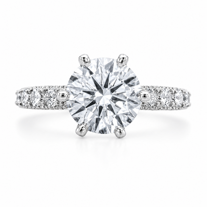 Two Carat Moissanite Solitaire Design Ring