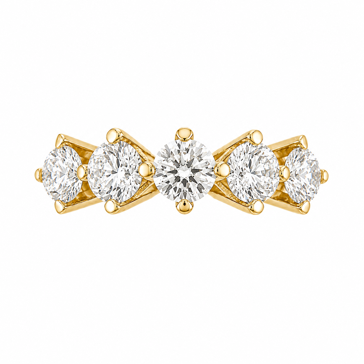 Three Carat Five Stone Ring