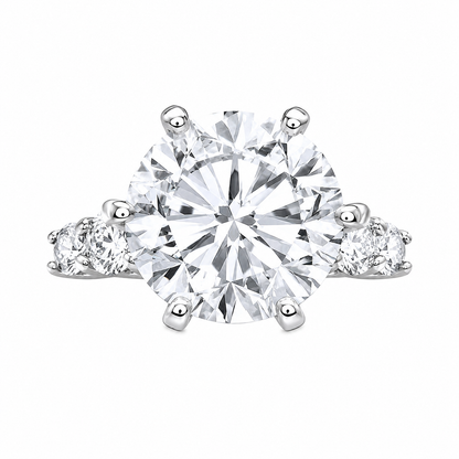 Four Carat Moissanite Designer Ring