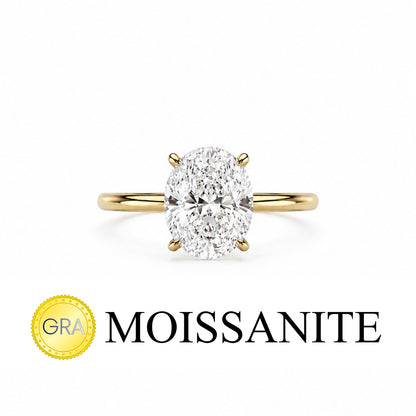 2 Carat Moissanite Oval ring