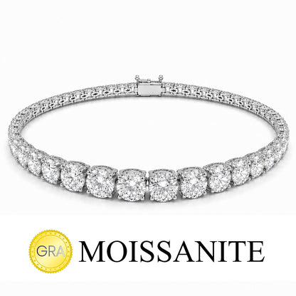 Graduated Moissanite Tennis Bracelet