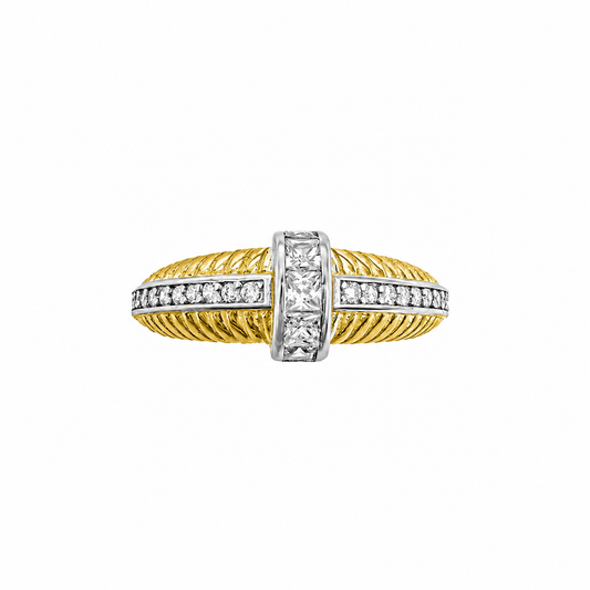 Quillon Ring with Stone