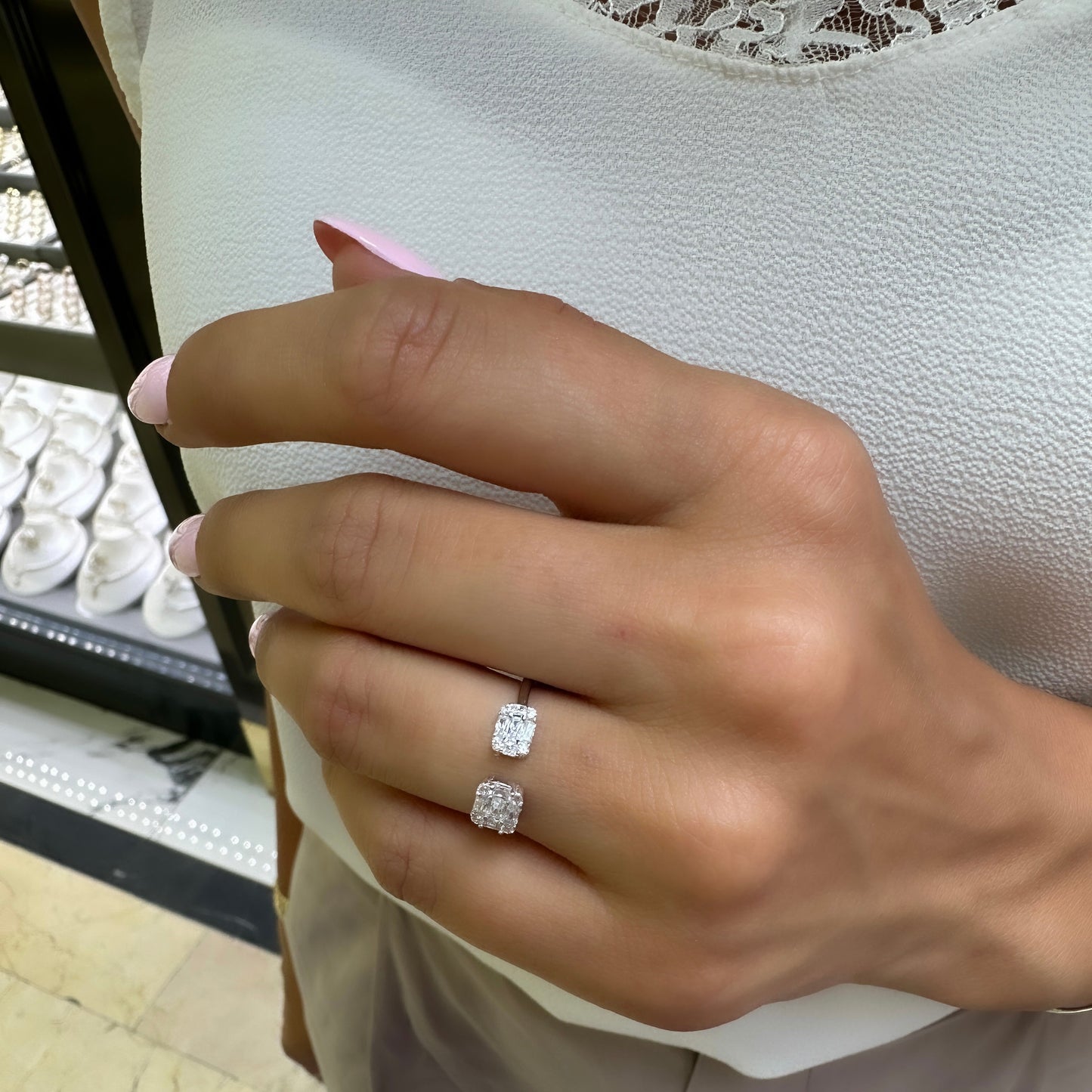 Double Baguette Stone Ring