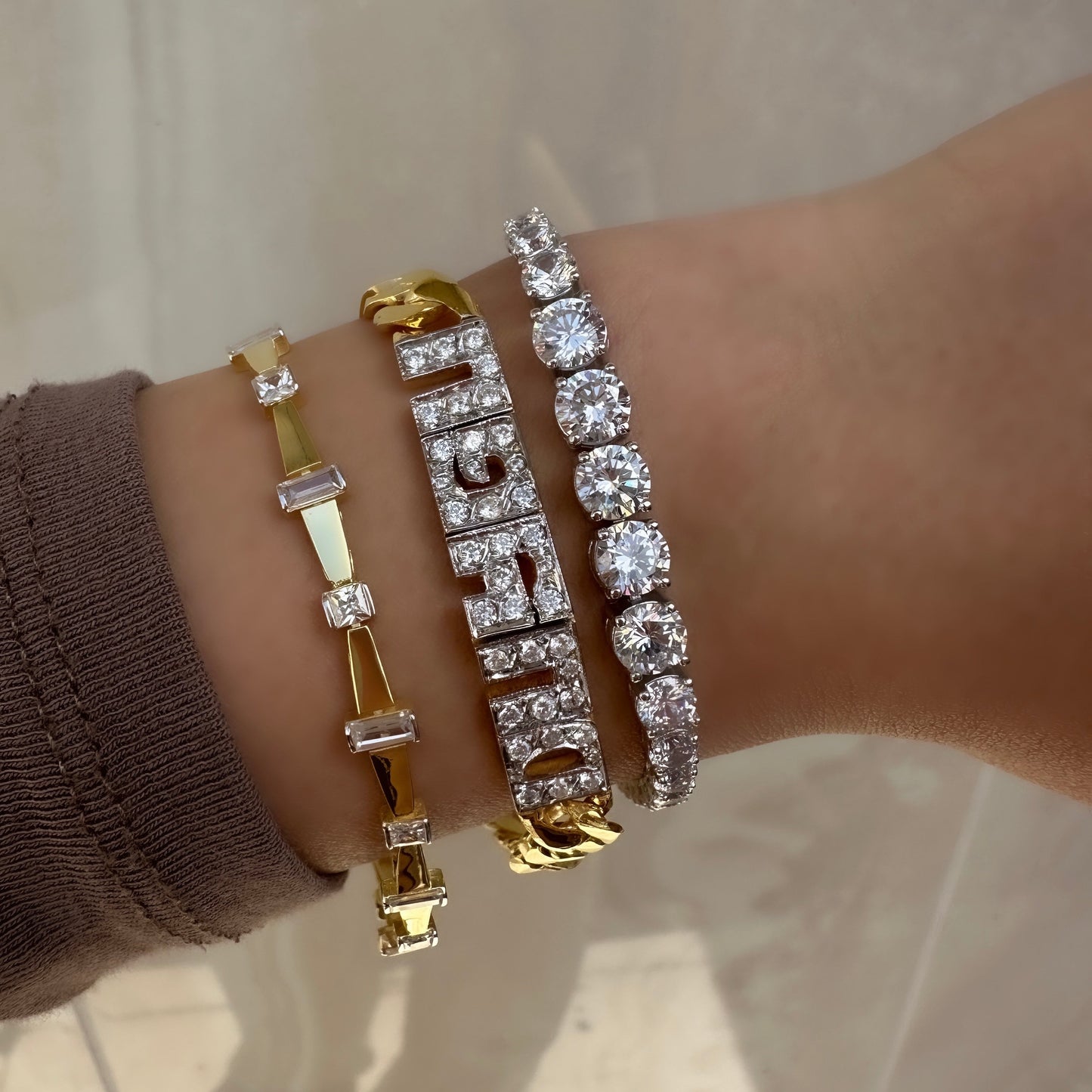 Baguette Stone Bracelet