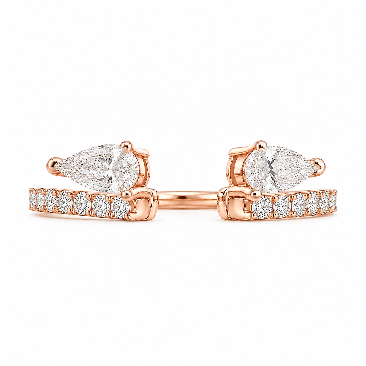 Pear Stone Stacking Ring