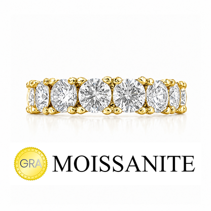 Large Moissanite Eternity Ring