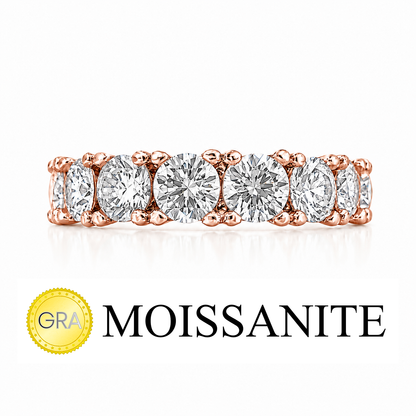 Large Moissanite Eternity Ring