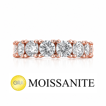 Medium Size Moissanite Eternity Ring