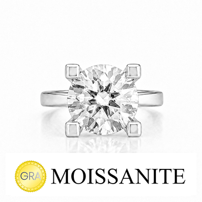 Four Carat Moissanite Five-Stone Ring