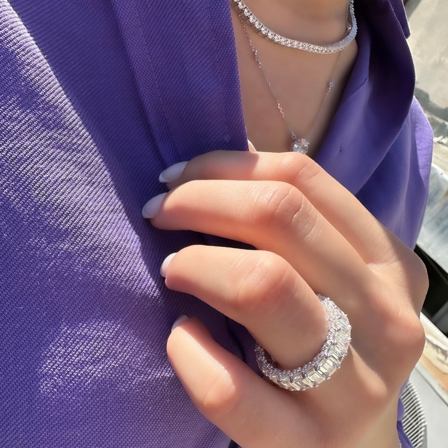 Baguette Full Circle Ring