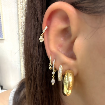 Domed Pin Earring