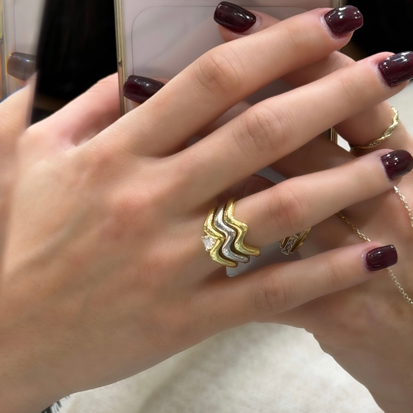 Carla Zig Zag Detail Ring