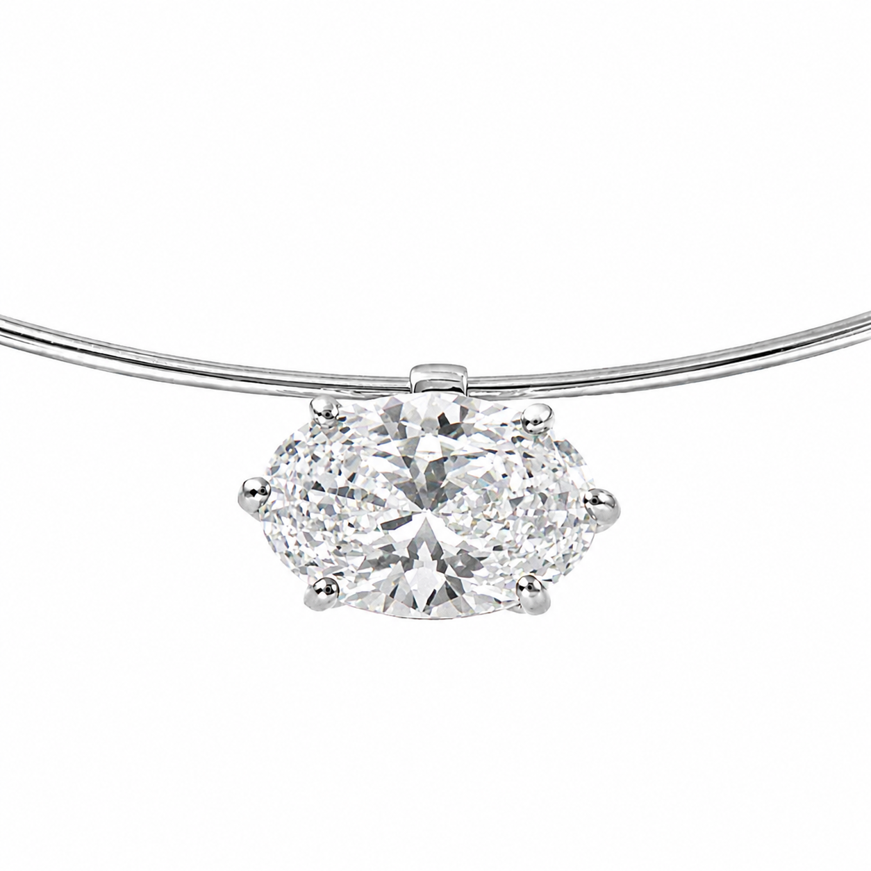 Designer Oval Cut Choker Necklace
