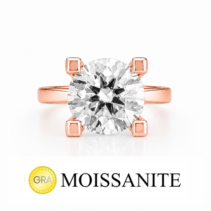 Three Carat Moissanite Solitaire Ring