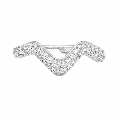 Carla Zig Zag Stones Detail Ring