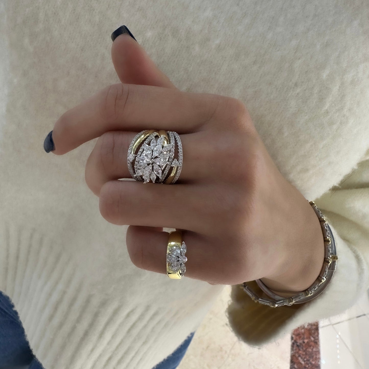 Santa Marquise Ring