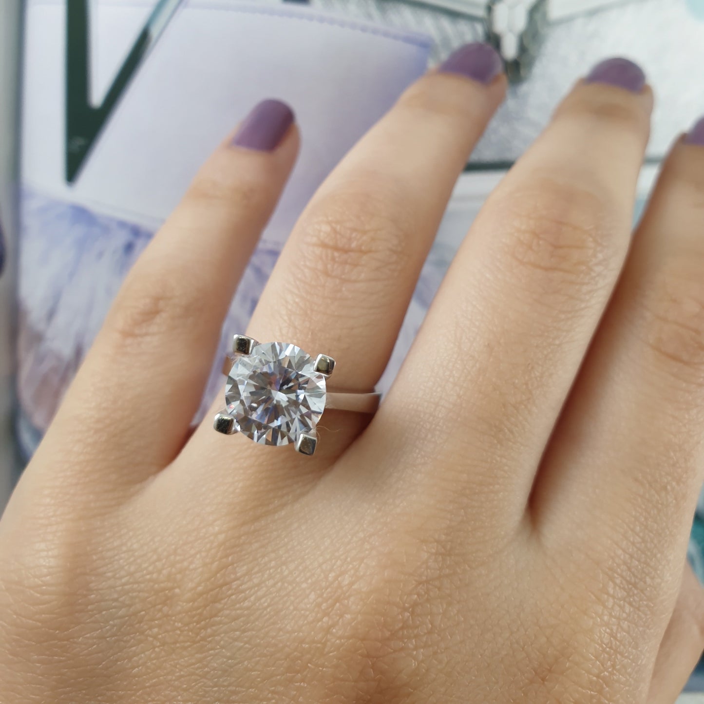 Four Carat Solitaire Ring